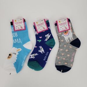 Girl Crew 3 pairs Socks Rosa Maria